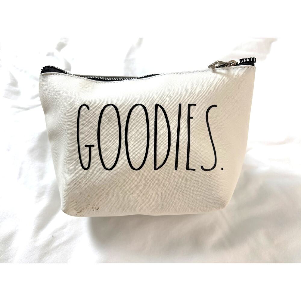 Rae Dunn “GOODIES” Womens Cosmetic Pouch Case Size- 8 1/4”x 5 1/2” x 2/3/4” N